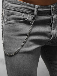 Férfi farmer nadrág szürke OZONEE O/WE1045