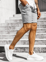 Férfi chino rövidnadrág Szürke OZONEE DJ/1008