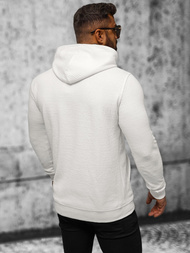 Férfi kapucnis felső ecru OZONEE O/TB2273