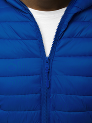 Férfi átmeneti kabát kék OZONEE JS/LY35