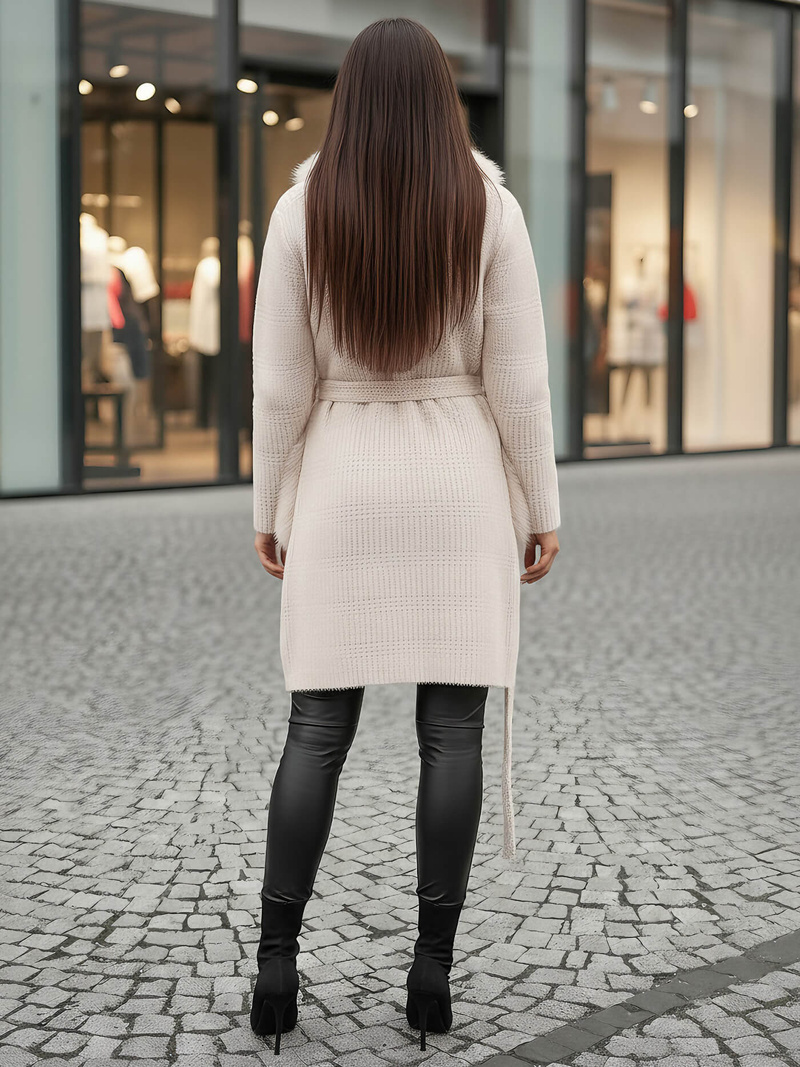 Női kabát bézs OZONEE JS/53M5200/155Z