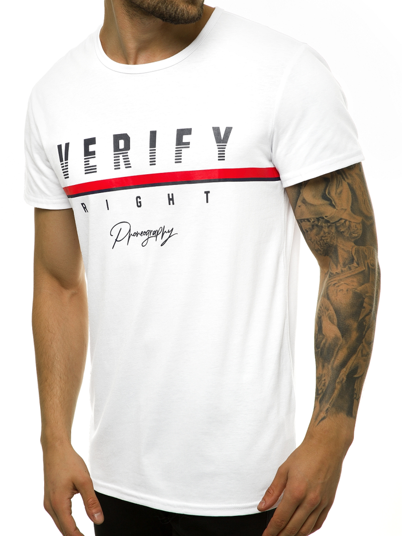 Férfi póló Fehér OZONEE JS/SS10972