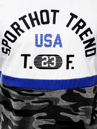 Férfi póló Fehér OZONEE JS/SS10983Z