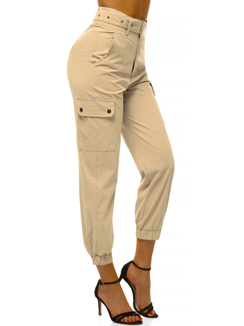 Női jogger nadrág Bézs OZONEE O/HM001