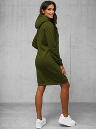 Női kapucnis pulóver khaki OZONEE JS/YS10005/29Z