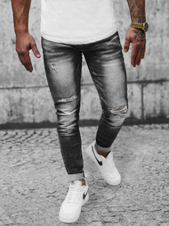 Férfi farmer nadrág fekete OZONEE NB/MP0024NZ