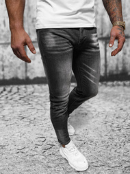 Férfi farmer nadrág fekete OZONEE NB/MP0199N