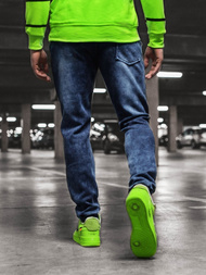 Férfi nadrág jogger Kék OZONEE JS/KK1061