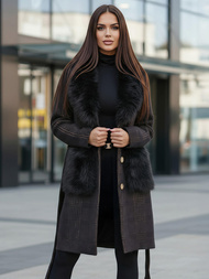 Női kabát fekete OZONEE JS/53M5200/1Z