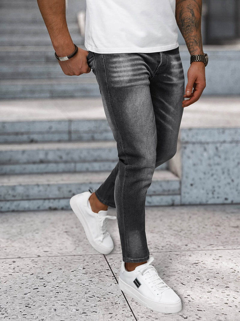 Férfi farmer nadrág grafit OZONEE NB/MP0199GS