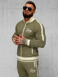 Férfi melegítő együttes khaki OZONEE O/FF5030AB