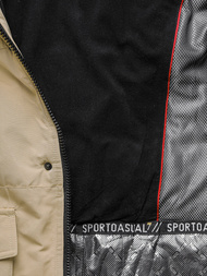 Férfi Steppelt Kabát Bézs OZONEE JS/22M322/62