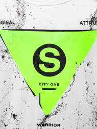 Férfi trikó Fehér OZONEE JS/SS11057Z