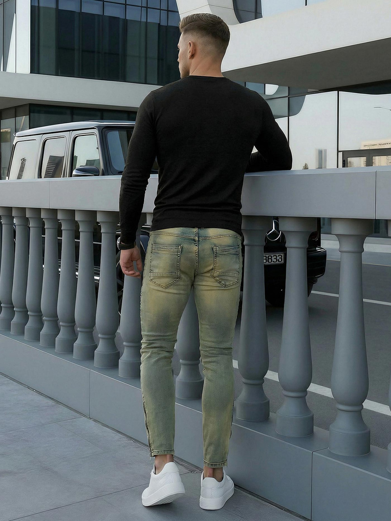 Férfi farmer nadrág kék OZONEE O/EM8951Z