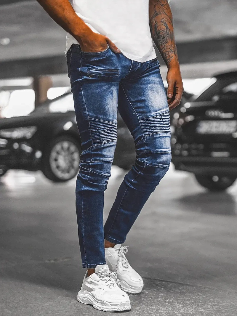 Férfi farmer nadrág kék OZONEE NB/MP0029BZ