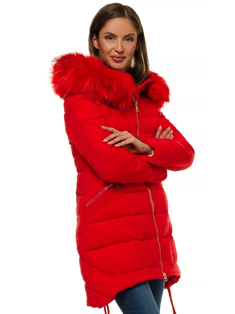 Női dzseki piros OZONEE O/SW029/4