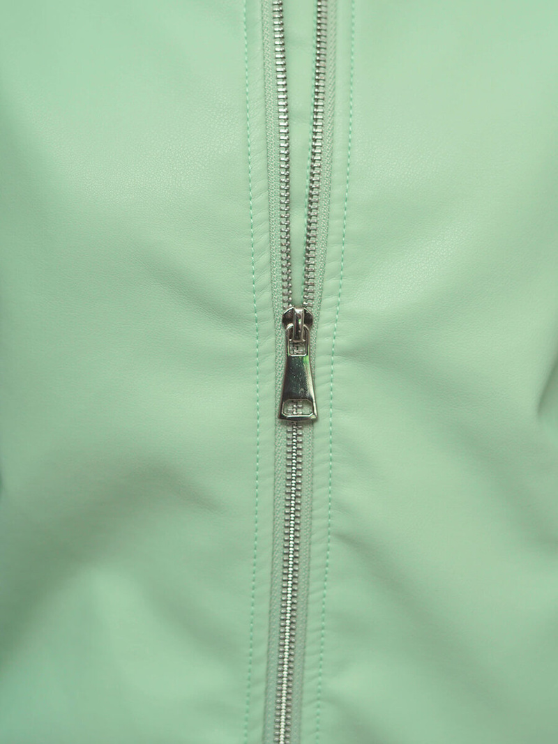 Női Bőrdzseki Mentol OZONEE O/G116Z