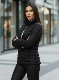 Női kabát fekete OZONEE JS/16M9109/392Z