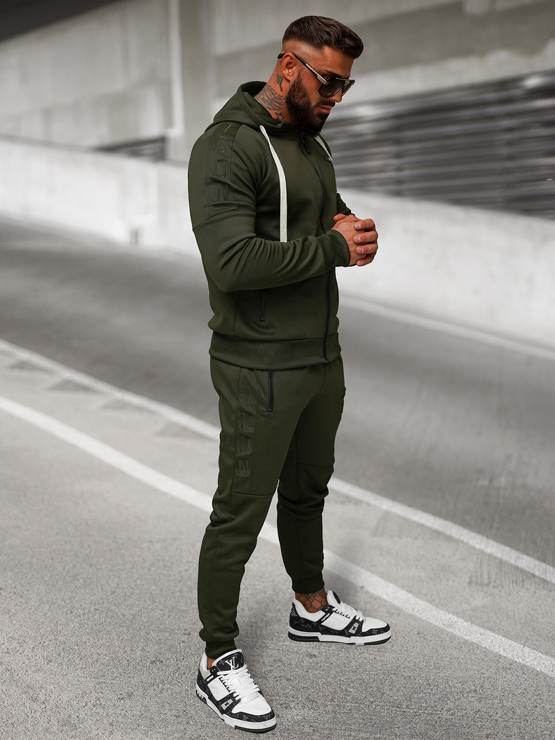 Férfi melegítő együttes khaki OZONEE O/LN11760