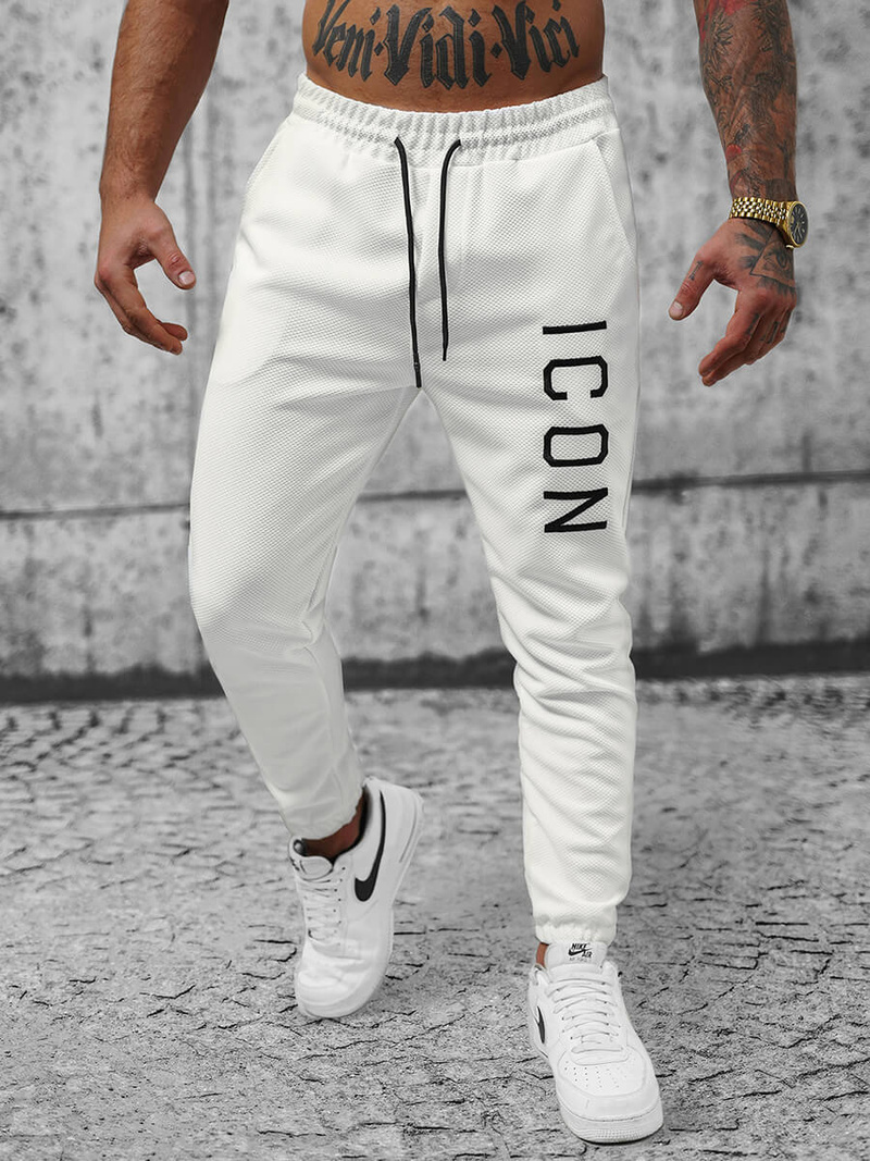 Férfi melegítő nadrág Fehér OZONEE O/D9125