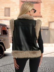 Női mellény fekete OZONEE JS/61M8516/392