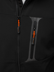 Férfi softshell kabát fekete-narancs OZONEE GE/12262