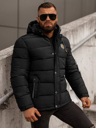 Férfi kabát fekete OZONEE JS/57M7503/392Z