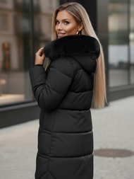 Női téli kabát fekete OZONEE JS/16M9099/392Z