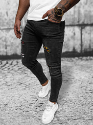 Férfi farmer nadrág fekete OZONEE DR/TF263