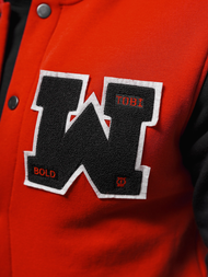 Férfi pulóver piros OZONEE O/TB9127