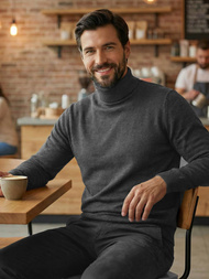 Férfi Pulóver Grafit OZONEE JS/59B3603/5