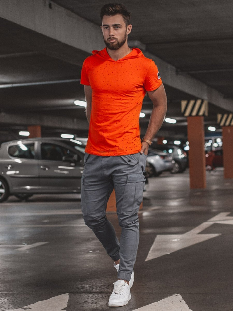 Férfi nadrág jogger Szürke OZONEE A/1005