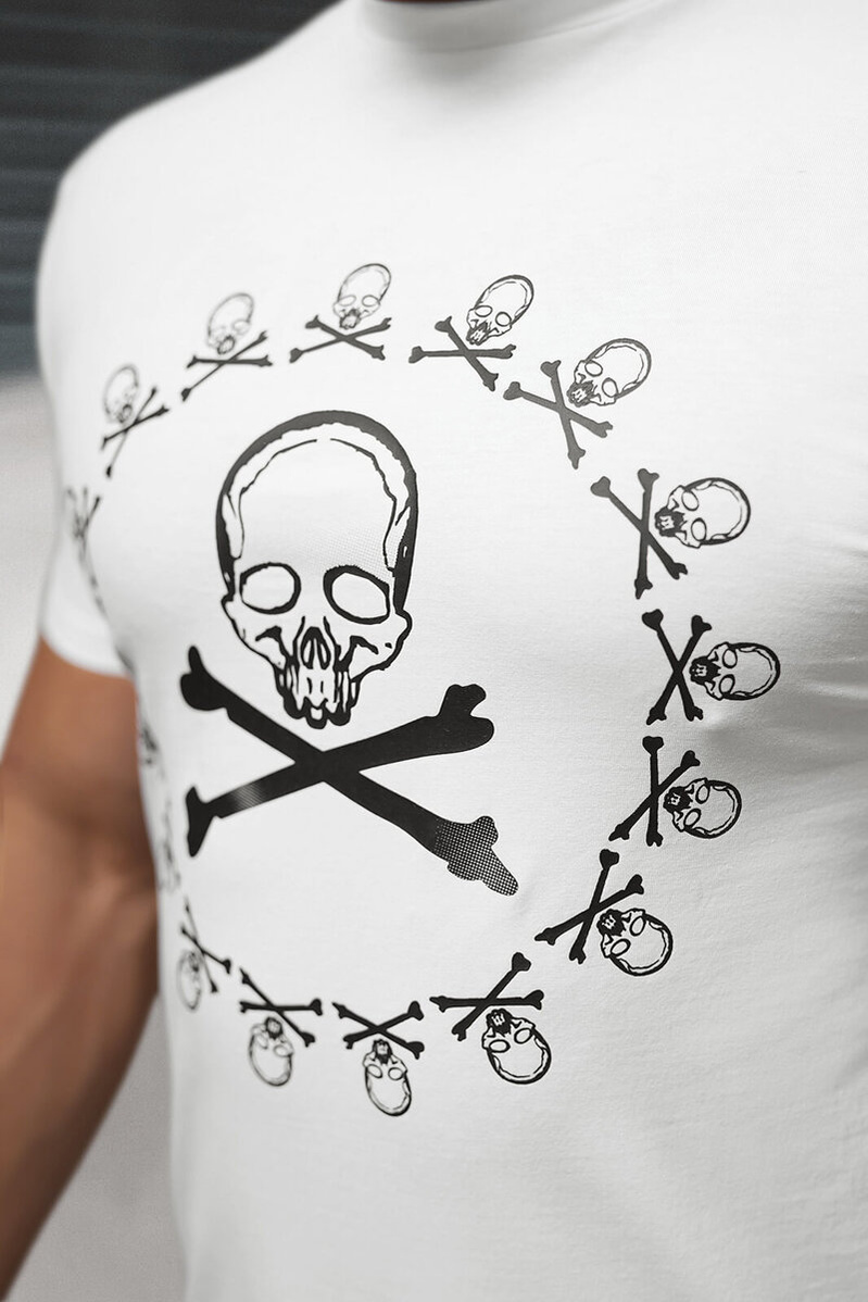 Férfi Póló Fehér OZONEE NB/MT3068