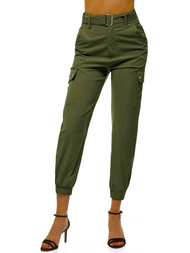 Női jogger nadrág Khaki OZONEE O/HM001
