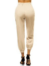 Női jogger nadrág Világos-Bézs OZONEE O/HM003