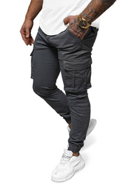 Férfi nadrág chino jogger grafit OZONEE NB/MP0202GS