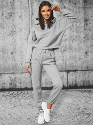 Kétrészes női tréning szett szürke OZONEE JS/8C69/2