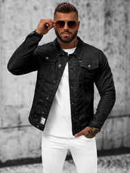 Férfi farmer dzseki fekete OZONEE NB/MJ510NZ