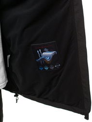 Férfi kapucnis softshell kabát fekete-piros OZONEE GE/12268