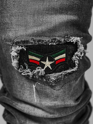 Férfi farmer nadrág szürke OZONEE NB/MP0167G