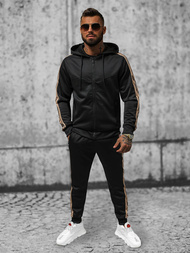 Férfi Szabadidő Együttes Fekete OZONEE O/3A167