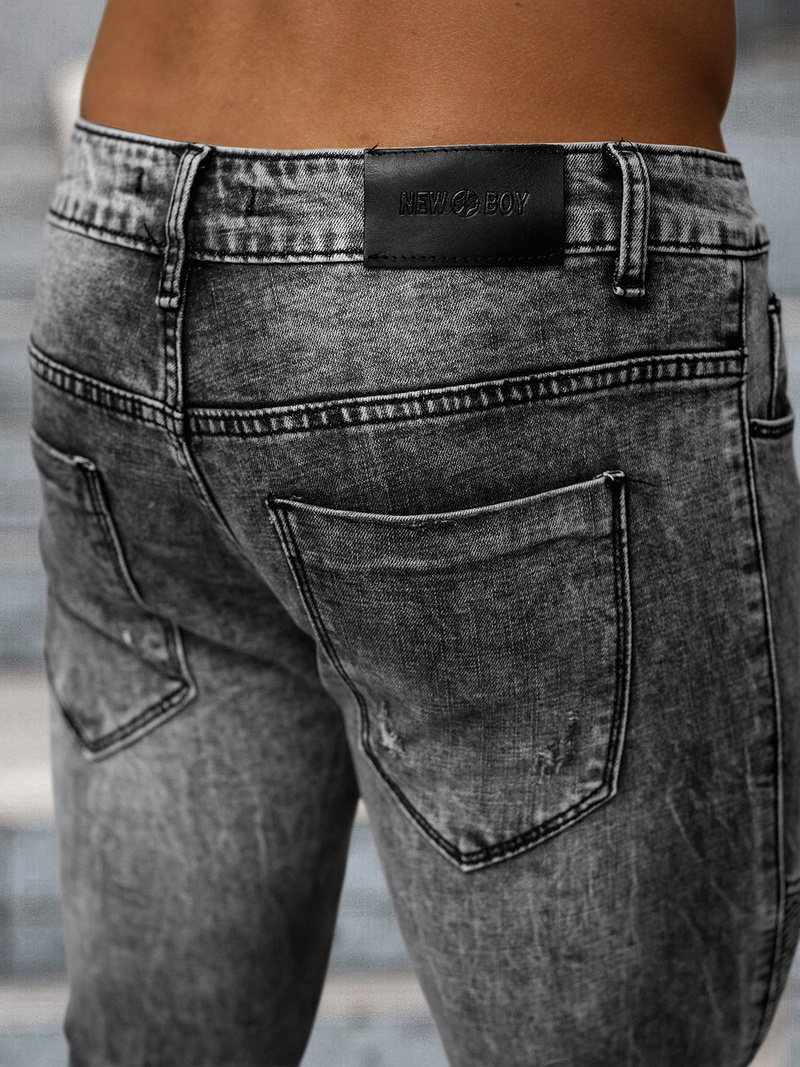 Férfi farmer nadrág fekete OZONEE NB/MP0069N