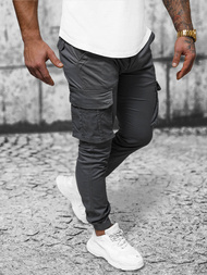 Férfi nadrág chino jogger grafit OZONEE NB/MP0202GS