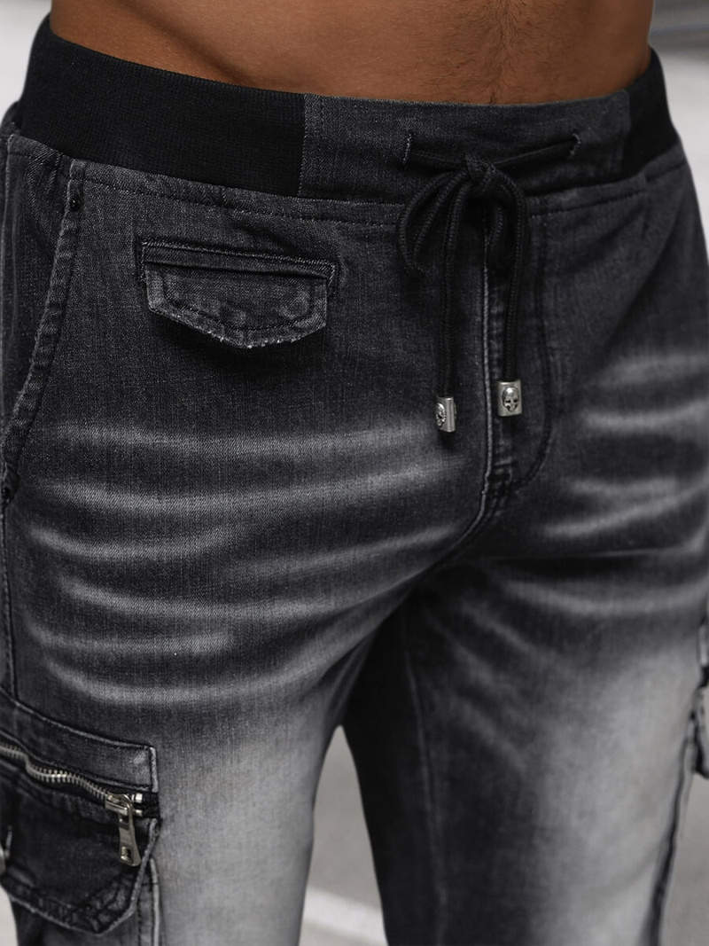 Férfi Nadrág Jogger fekete OZONEE NB/MP0108N