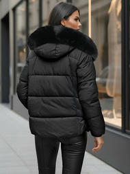 Női téli kabát fekete OZONEE O/16M9179/392