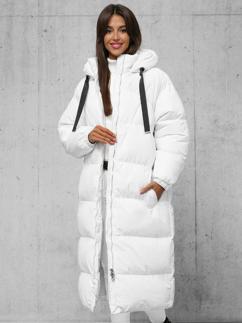 Női téli kabát fehér OZONEE JS/5M3163/281Z