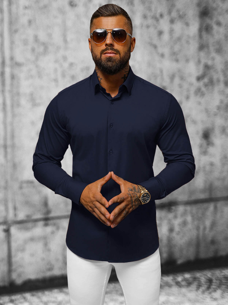 Férfi Ing Gránát OZONEE O/V79