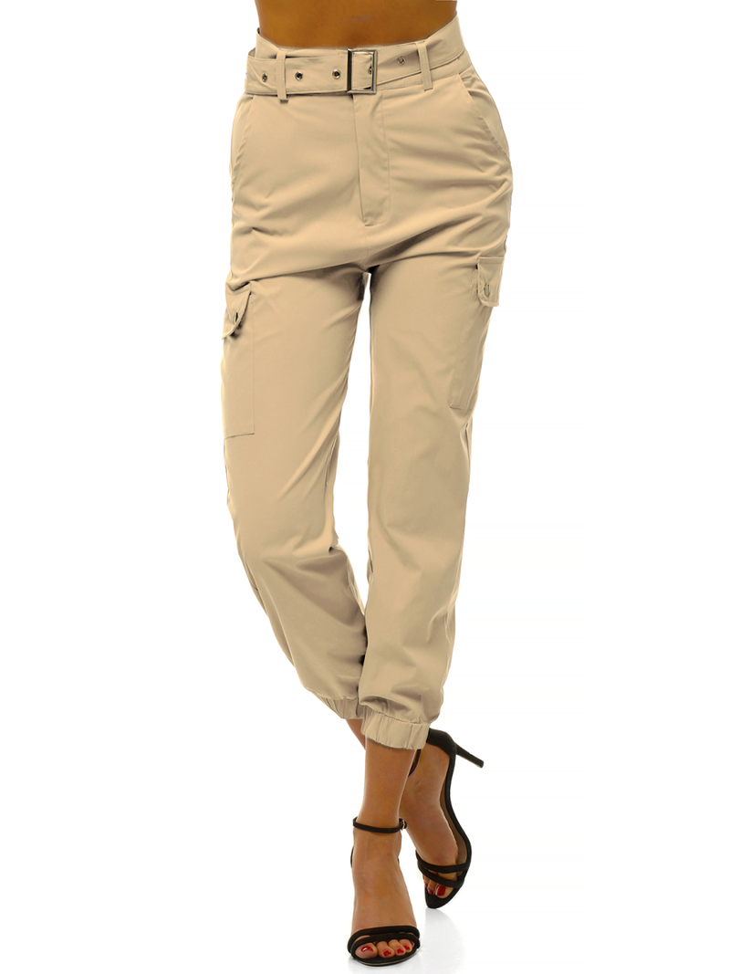 Női jogger nadrág Bézs OZONEE O/HM001