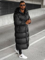 Férfi téli kabát fekete OZONEE O/M3202Z