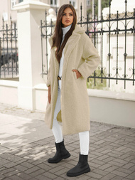 Női kabát ekrü OZONEE O/Z01Z